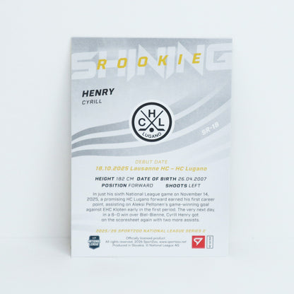 SR-18 - HCL - CYRILL HENRY - SHINING ROOKIES BASE