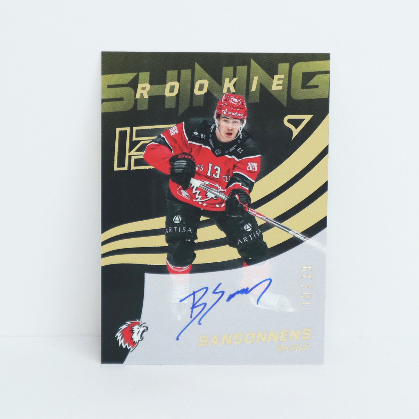 SRS-BS - LHC - BASILE SANSONNENS - SHINING ROOKIES GOLD AUTO - 10/39