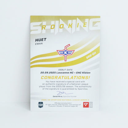 SRS-EH - EHCK - EWAN HUET - SHINING ROOKIES GOLD AUTO - 19/39