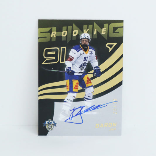 SRS-JD - EVZ - JAN DARON - SHINING ROOKIES GOLD AUTO - 28/39