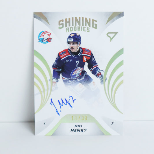 SRS-JH— ZSC - JOEL HENRY - SHINING ROOKIES GOLD AUTO - 10/39