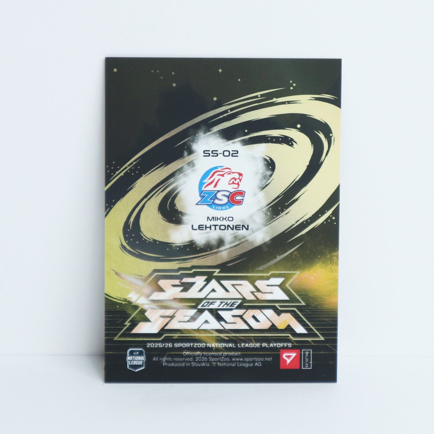 SS-02 - ZSC - MIKKO LEHTONEN - STARS OF THE SEASON GOLD - 17/30