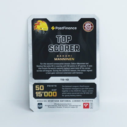 TS-10 - GSHC - SAKARI MANNINEN - GOLDEN FRAME - 16/25